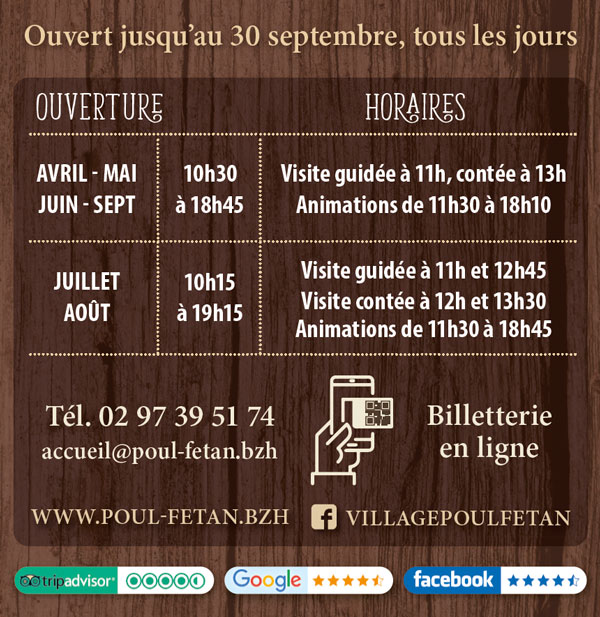 dates ouvertures tourisme Bretagne